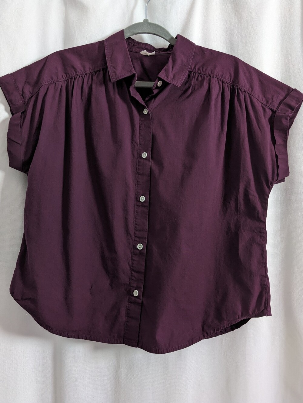 The Pact Organic Cotton All Day Poplin Easy Shirt, Small